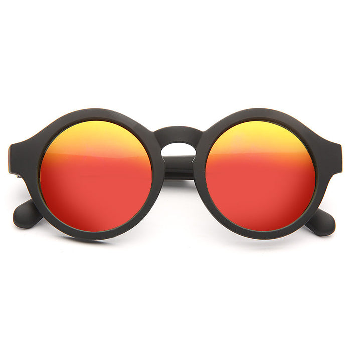 Kimball Oversized Color Mirror Round Sunglasses