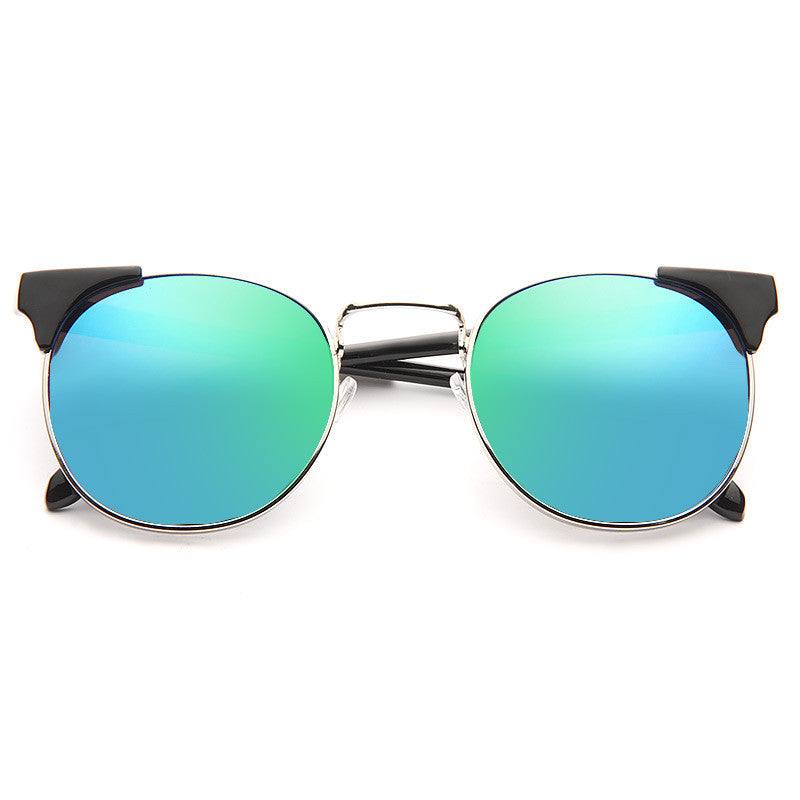 Rivera Unisex Round Metal Sunglasses