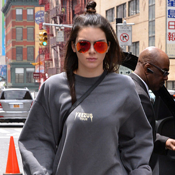 Kendall Jenner Style Color Mirror Aviator Celebrity Sunglasses