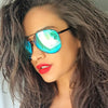 Shay Mitchell Style Color Mirror Aviator Celebrity Sunglasses