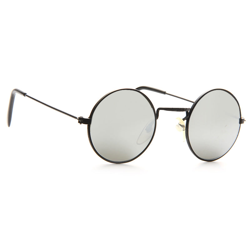 Elle Fanning Style Vintage Round Mirror Celebrity Sunglasses