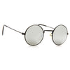Elle Fanning Style Vintage Round Mirror Celebrity Sunglasses
