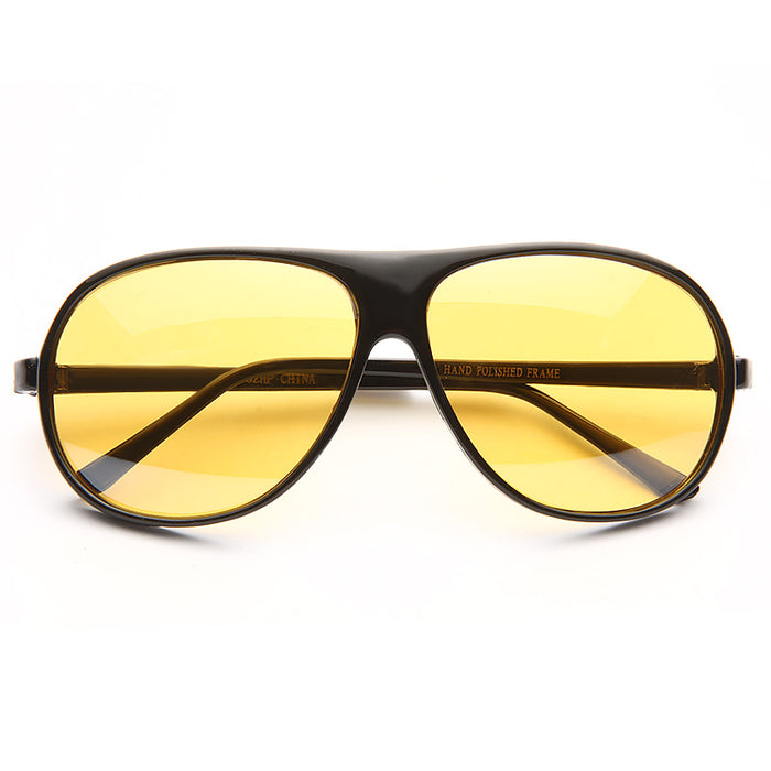 Pacific Vintage Unisex Thick Light Mirror Aviator Sunglasses
