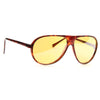 Pacific Vintage Unisex Thick Light Mirror Aviator Sunglasses