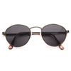 Gabb Vintage Rounded Solid Lens Sunglasses