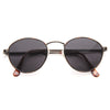 Alessandra Ambrosio Style Rounded Solid Lens Celebrity Sunglasses
