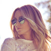 Ashley Tisdale Style Thin Bar Color Mirror Flat Top Celebrity Sunglasses