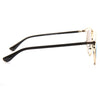 So Real 2 Thin Bar Color Mirror Flat Top Clear Frame Sunglasses