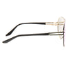 Showtime Designer Inspired Rimless Color Mirror Shield Aviator Sunglasses