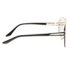 Gigi Hadid Style Rimless Color Mirror Flat Top Shield Aviator Celebrity Sunglasses