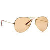 Classic 60mm Solid Lens Aviator Sunglasses