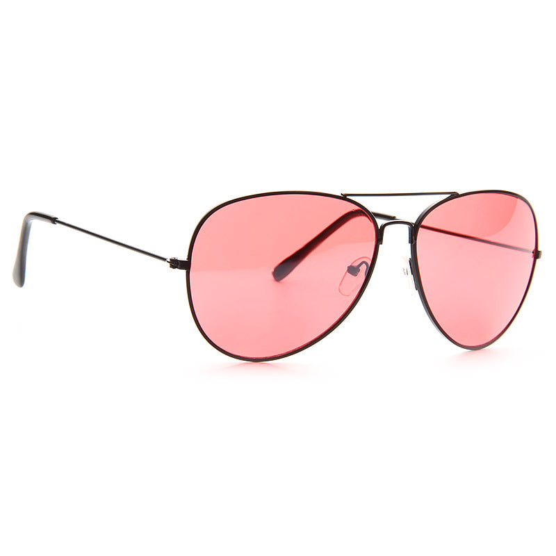 Classic 60mm Color Tint Lens Aviator Sunglasses