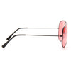 Classic 60mm Color Tint Lens Aviator Sunglasses