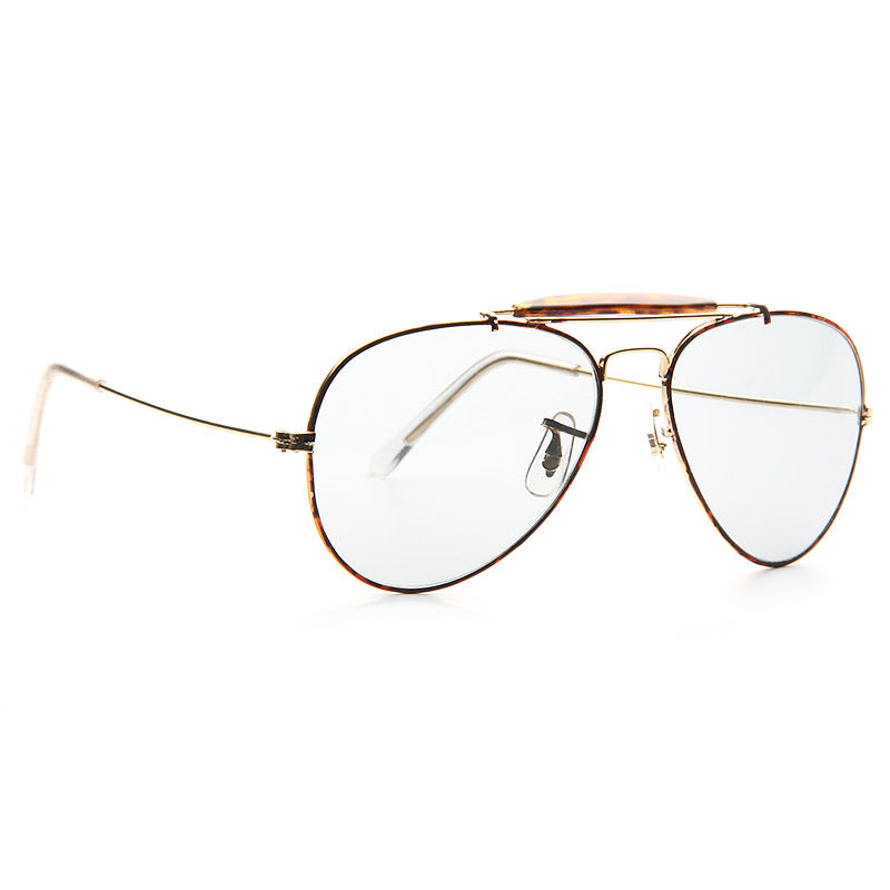 Classic 58mm Lightly Tinted Aviator Sunglasses