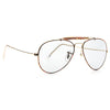 Classic 58mm Lightly Tinted Aviator Sunglasses