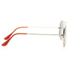 Classic 56mm Solid Lens Aviator Sunglasses