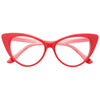 Madonna Style Cat Eye Celebrity Clear Glasses