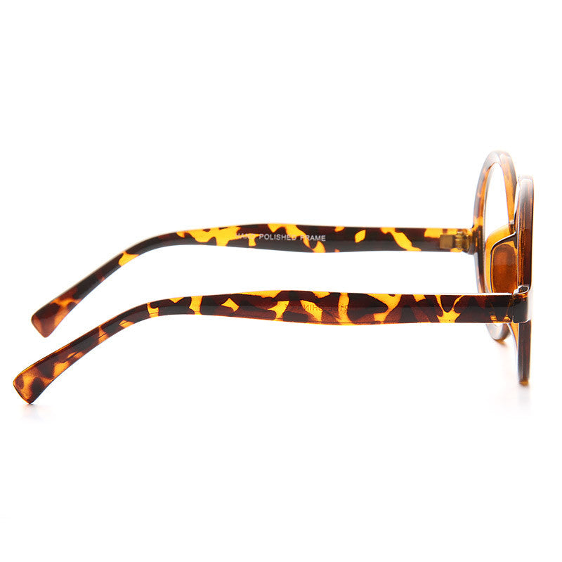 Miller Oversized Round Clear Glasses