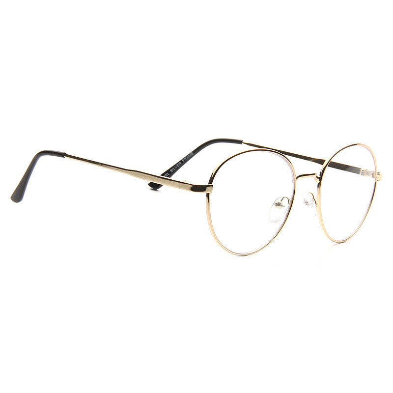 Alexander Metal Round Clear Glasses