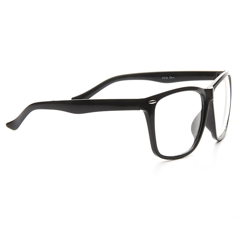 East Village Oversized Clear Horn Rimmed Glasses