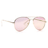 Hilary Duff  Style 56mm Color Mirror Flat Lens Aviator Celebrity Sunglasses