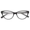 Olivia Solid Frame Clear Cat Eye Glasses