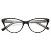 Bella Thorne Style Solid Frame Cat Eye Celebrity Clear Glasses