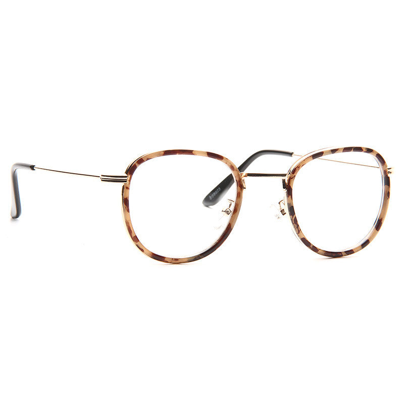 Dayton Thin Round Metal Accent Clear Glasses