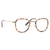 Dayton Thin Round Metal Accent Clear Glasses