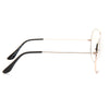 Classic 60mm Lightly Tinted Clear Aviator Glasses