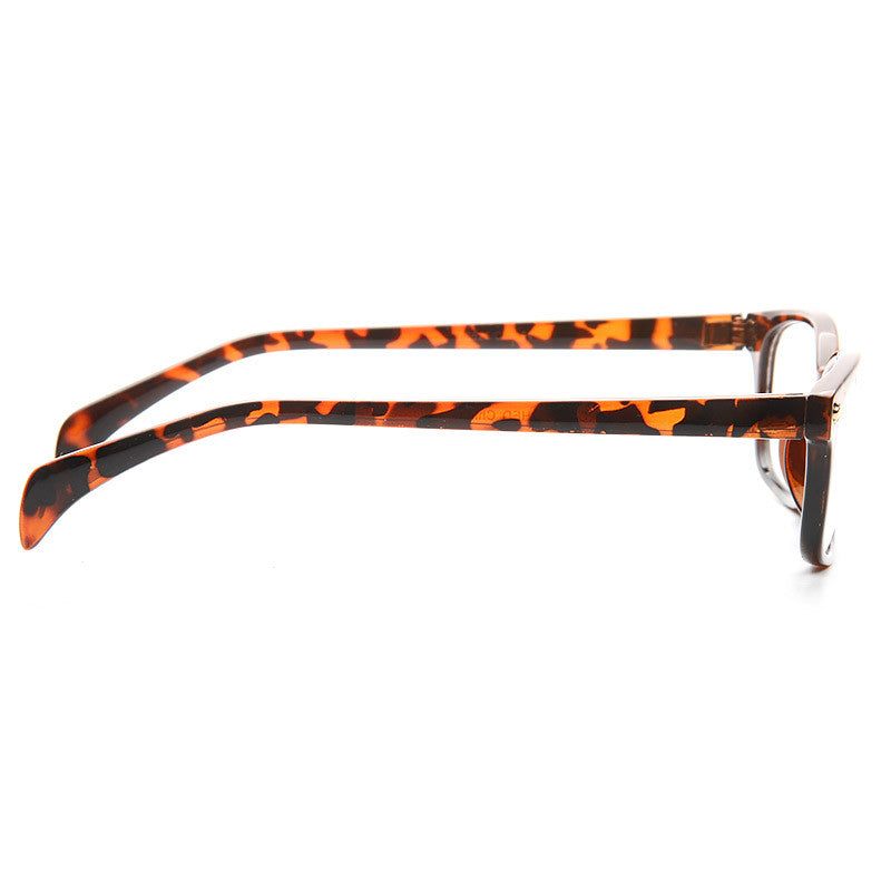 Haines Unisex Slim Rectangular Clear Glasses