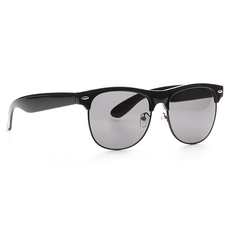 Foster Unisex Metal Half Frame Sunglasses