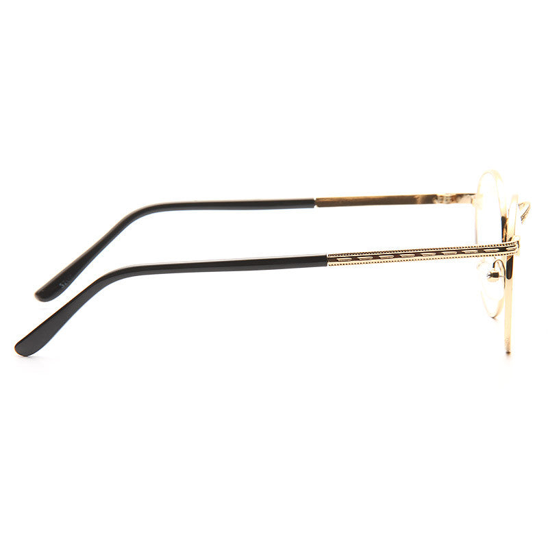 Orrick Thin Metal Round Clear Glasses