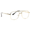 Wallace Thin Metal Squared Clear Glasses