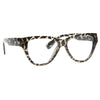 Josephine Skriver Style Solid Frame Cat Eye Celebrity Clear Glasses