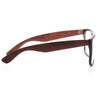 Rossmoor Rubber Coated Wood Grain Clear Horn Rimmed Glasses