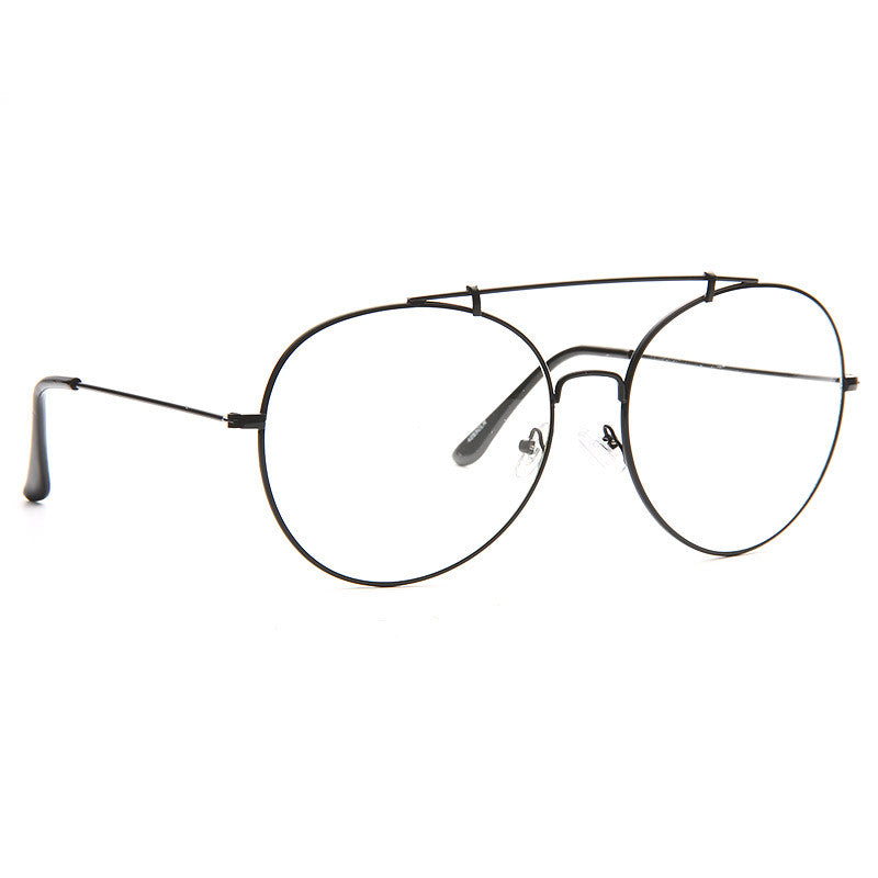 Duvall 62mm Oversized Rounded Clear Aviator Glasses