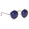 Smiley Unisex Flip Up Round Color Tint Sunglasses