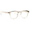 Vance Designer Inspired Metal Half-Frame Clear Glasses