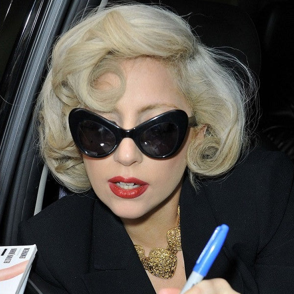Lady Gaga Style Oversized Cat Eye Celebrity Sunglasses