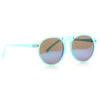 Rockton Unisex Rounded Frosted Clear Frame Sunglasses