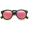 Kendall Jenner Style Unisex Color Mirror Rounded Celebrity Sunglasses