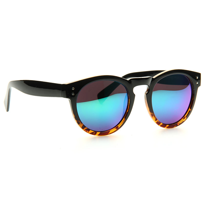 Alessandra Ambrosio Style Unisex Color Mirror Rounded Celebrity Sunglasses