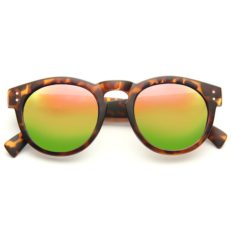 Behati Prinsloo Style Unisex Matte Rounded Celebrity Sunglasses