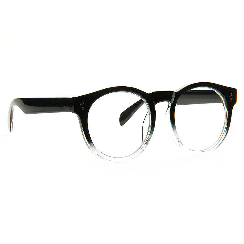 Briggs Oversized Round Clear Glasses