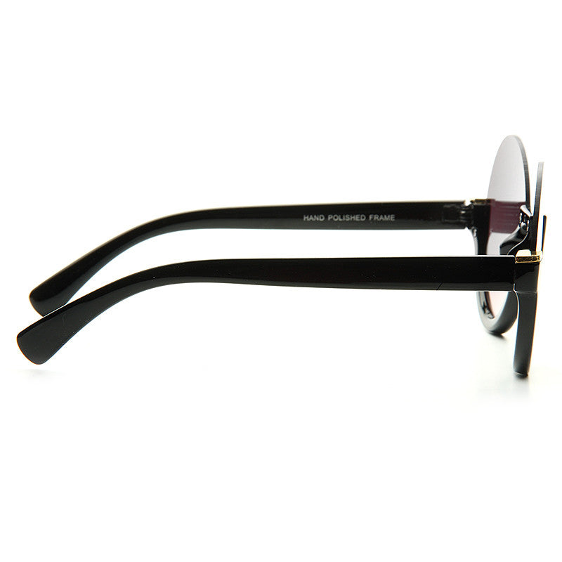 Terra Half Frame Round Sunglasses