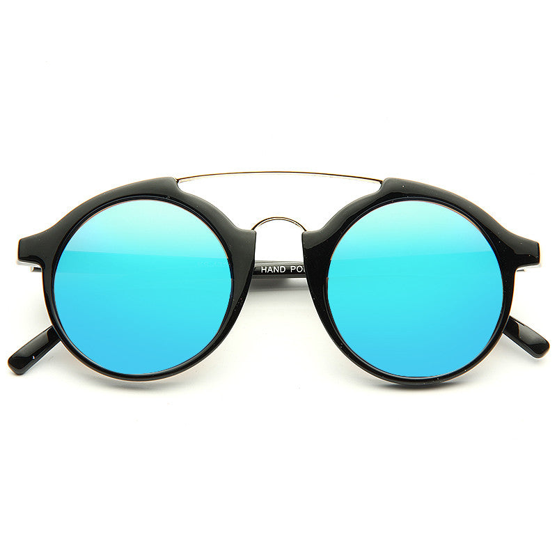 Wagner Curved Round Sunglasses