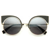 Kate Hudson Style Metal Cat Eye Celebrity Sunglasses