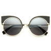 Gigi Hadid Style Metal Cat Eye Celebrity Sunglasses