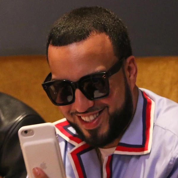 French Montana Style Horn Rimmed Celebrity Sunglasses